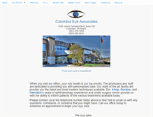 Tablet Screenshot of columbiaeye.net